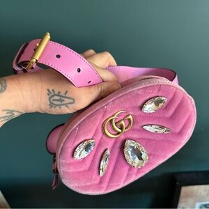 COPY - Gucci Marmont Crystal Belt Bag